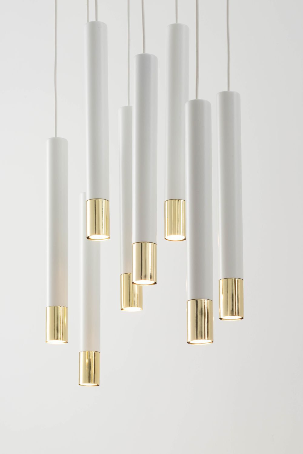 Pendelleuchte Weiß Gold Modern Metall Esszimmer