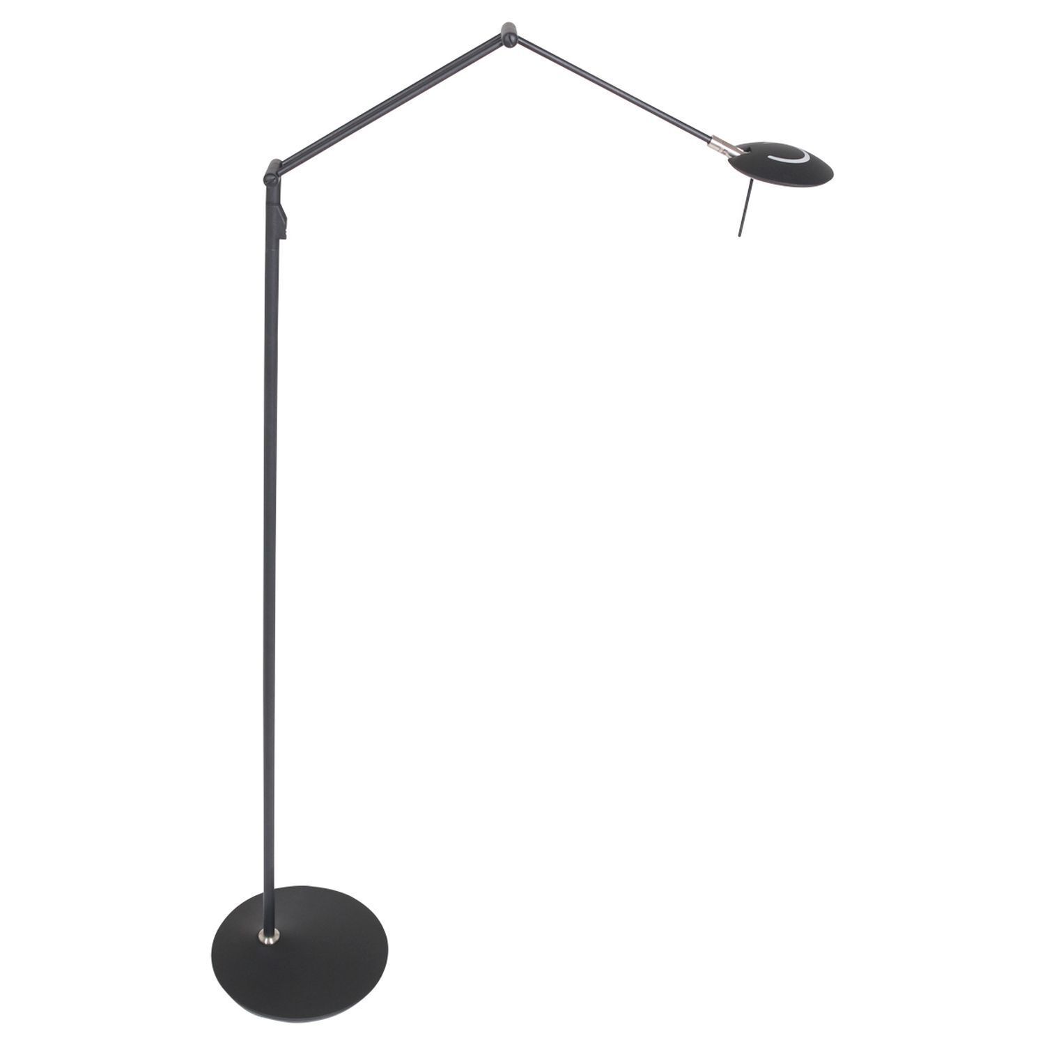 LED Stehlampe Modern Schwarz 185 cm beweglich dimmbar