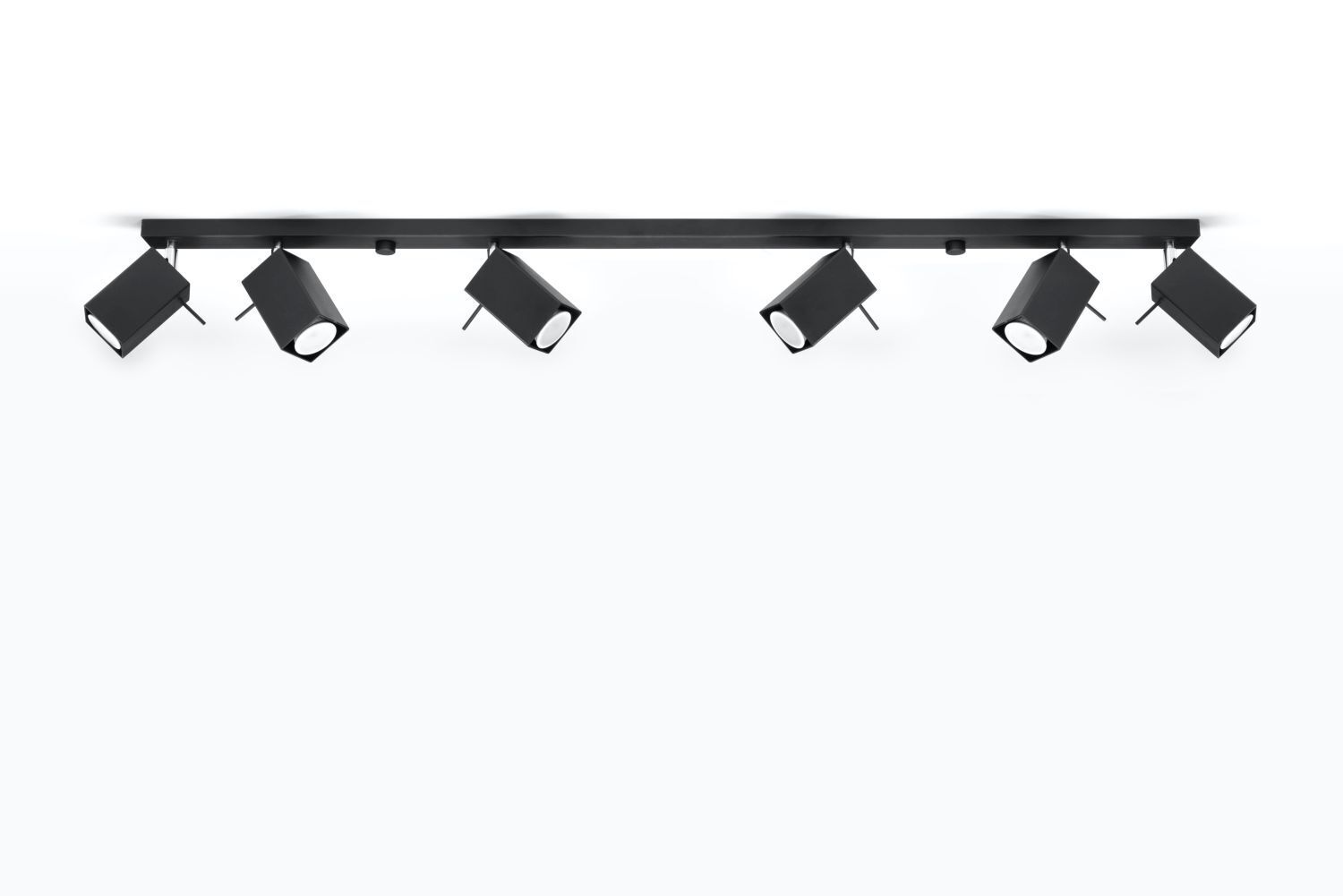 Schwarzer Deckenstrahler FALERIA 120 cm lang 6x GU10