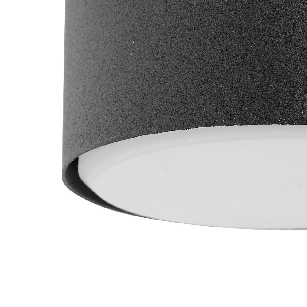 Spot Lampe rund klein Ø 8 cm flach Schwarz blendarm