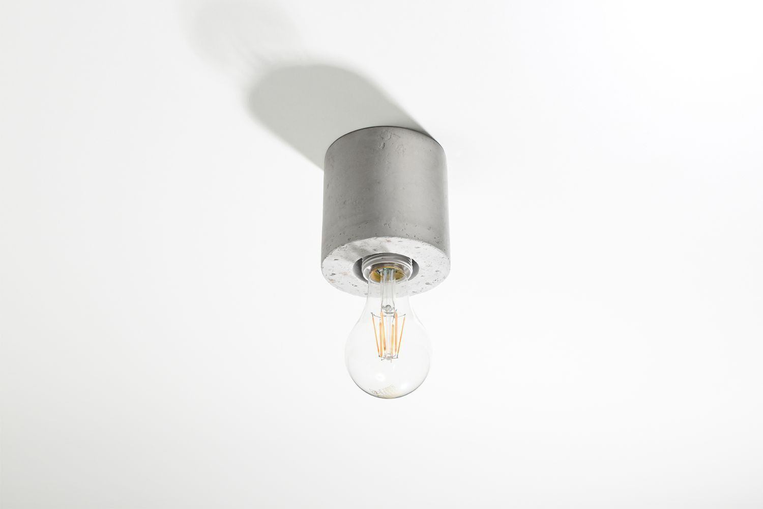 Dekorative Betonlampe Decke H:10cm Modern rund JAZLEAN