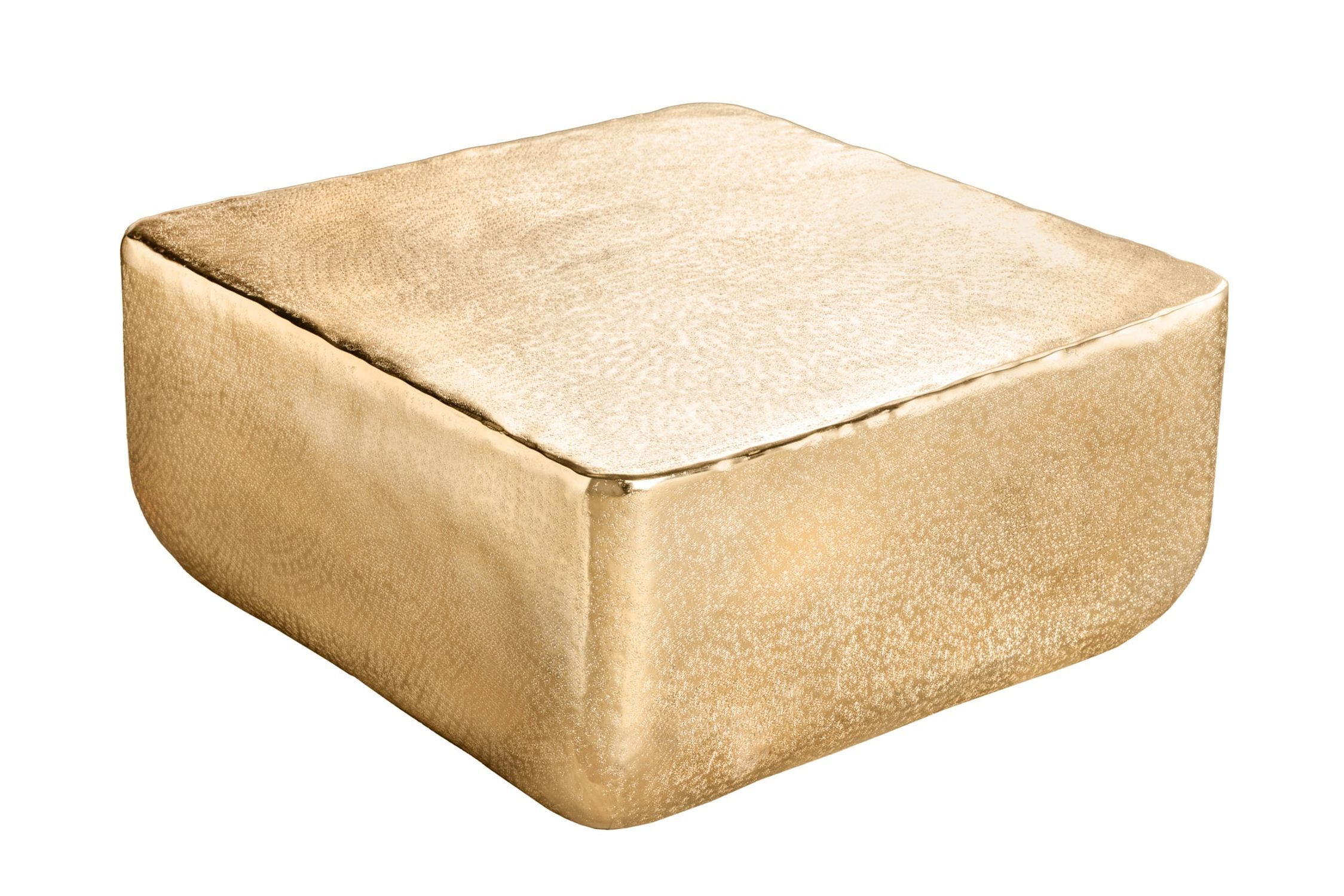 Couchtisch Metall in Gold 68 x 68 cm Handarbeit Moebel, Kiste, Osmanisch