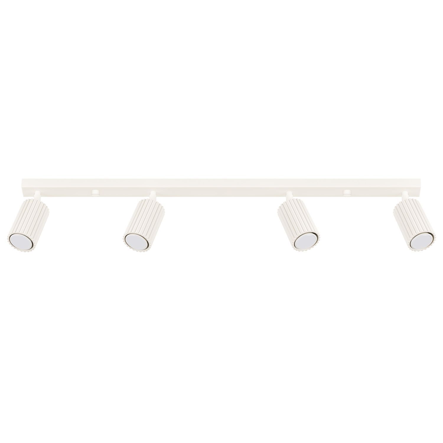 Moderner Deckenstrahler 4-flammig GU10 B: 81 cm in Creme