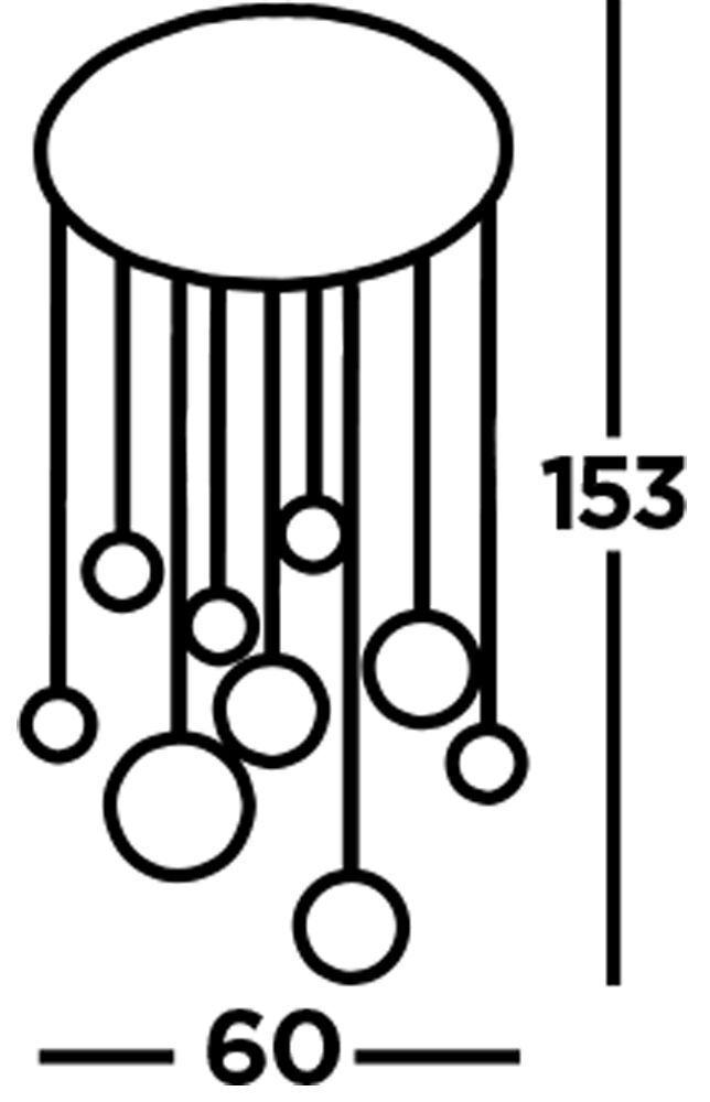 LED Pendelleuchte 4000 K 3992 lm Ø 60 cm rund