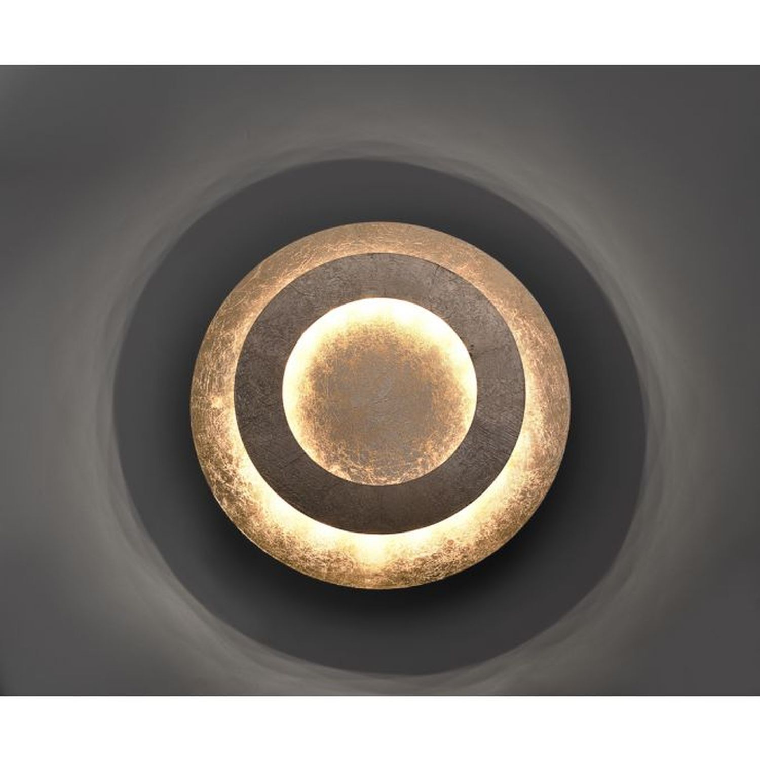 LED Deckenleuchte in Blattgold Metall 2270 lm Ø40 cm