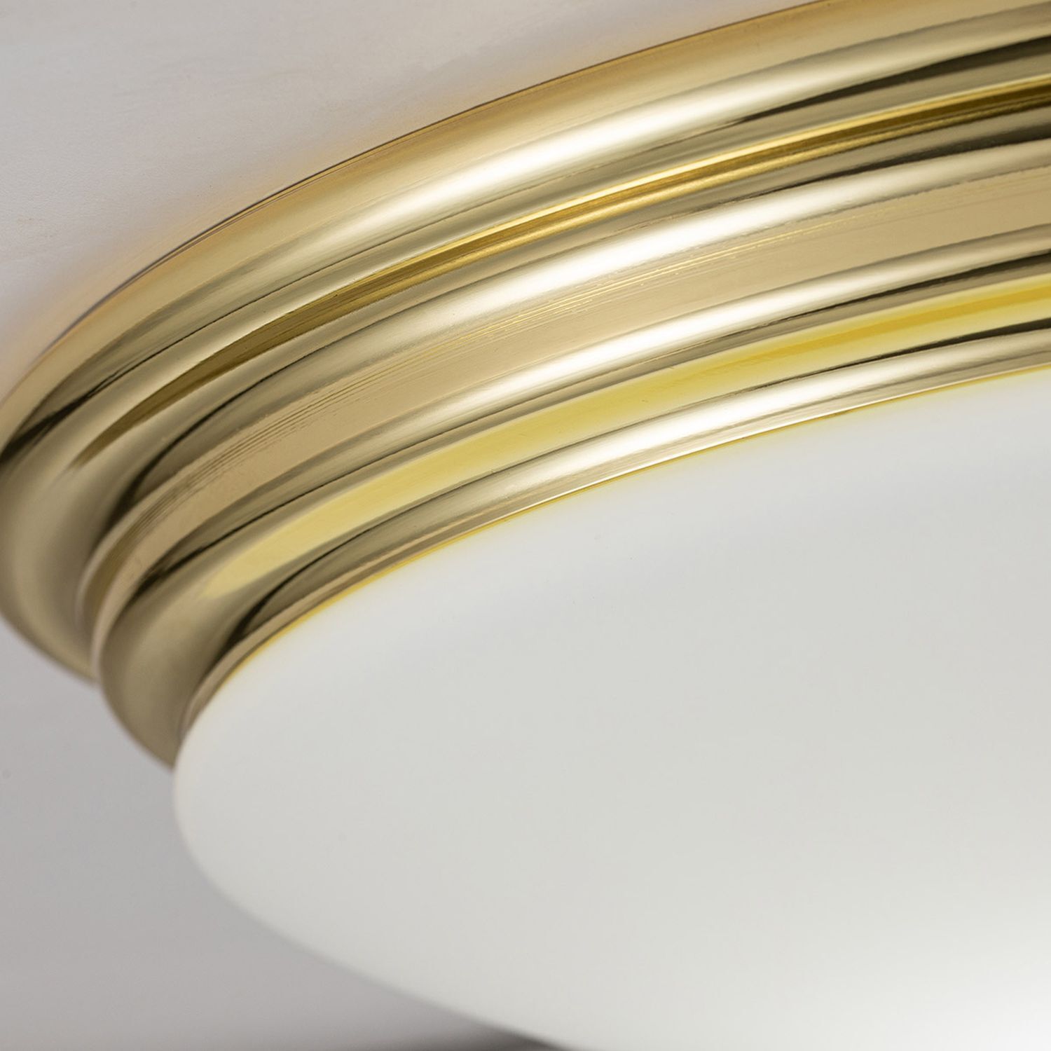 Deckenleuchte LED GX53 IP44 D: 35,6 cm rund Metall Glas