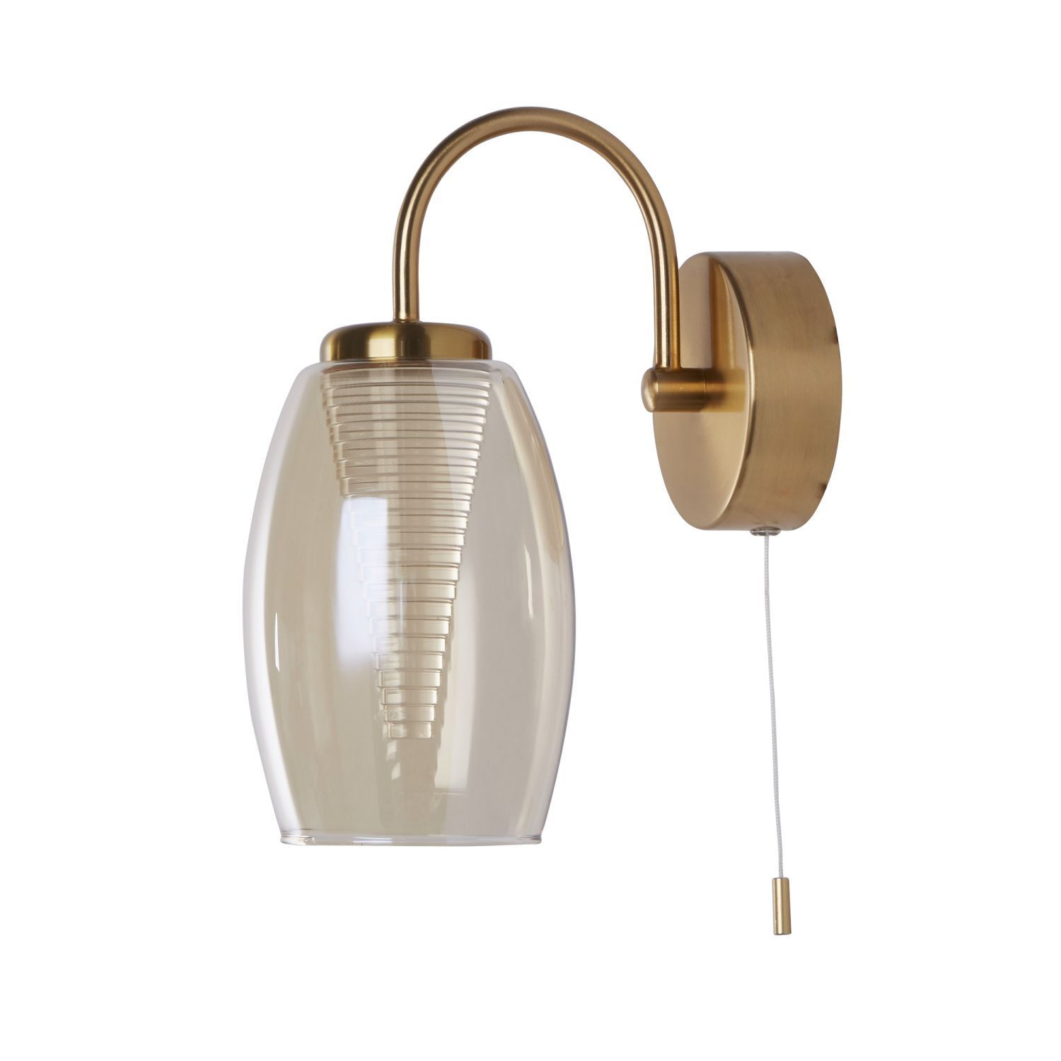 Wandleuchte LED in Bronze Champagner 3000 K mit Schalter