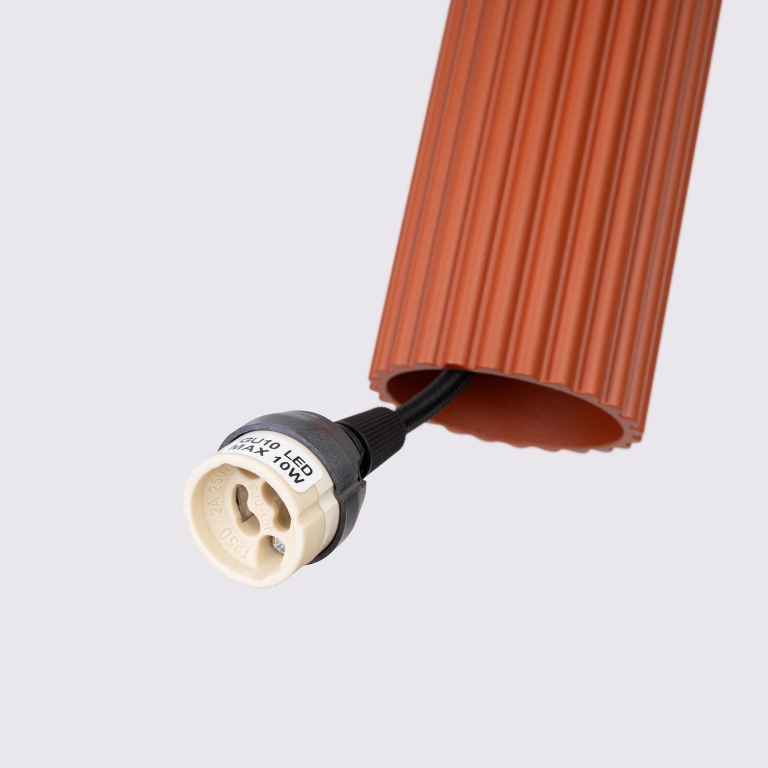 Pendelleuchte 3-flammig GU10 Rot aus Aluminium B: 19,5 cm Adapter, Elektronik, Stecker