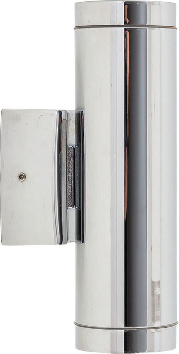 Wetterfeste Wandleuchte SERRES Chrom IP54 Up Down
