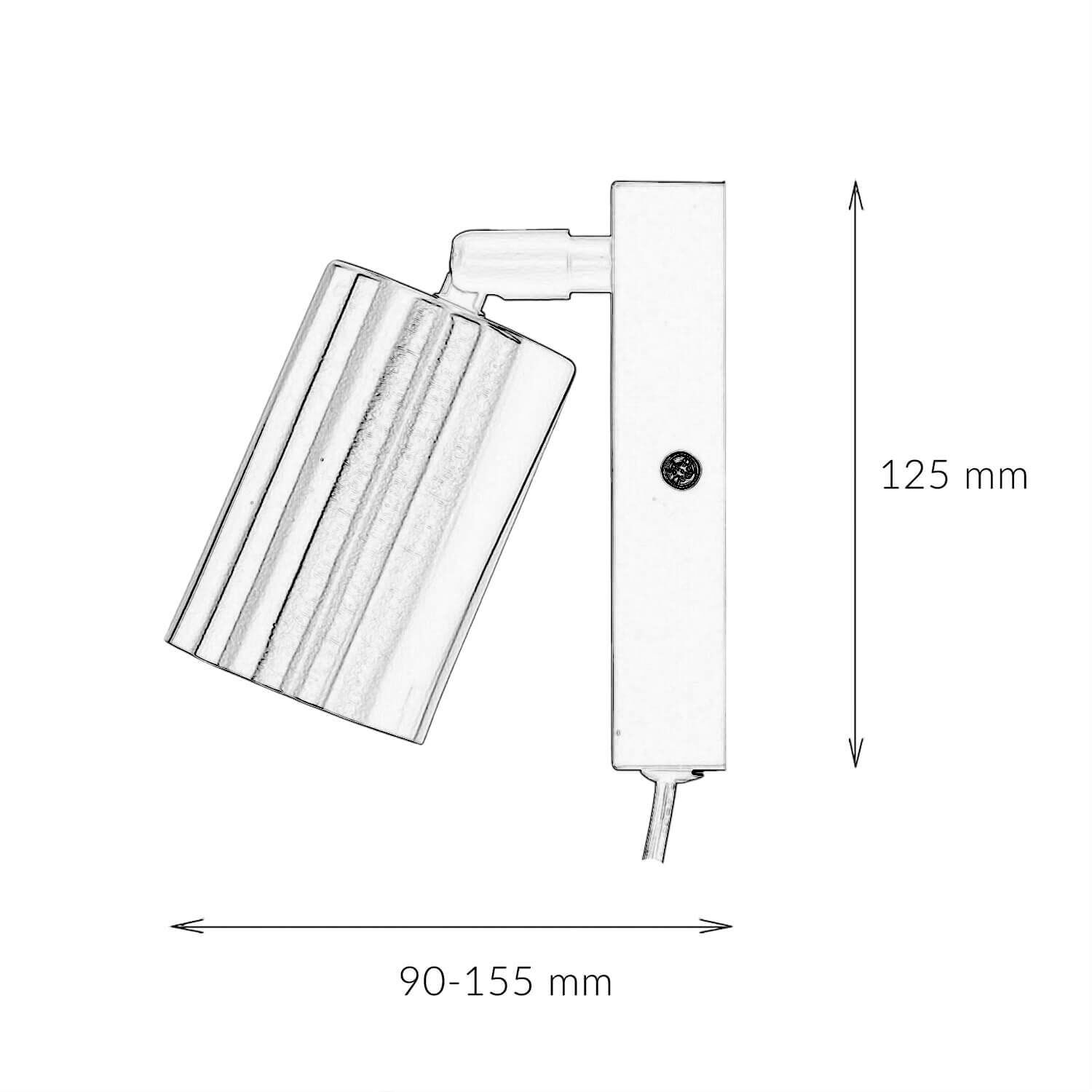 Wandlampe, Lampe, verstellbar, Chrom, modern