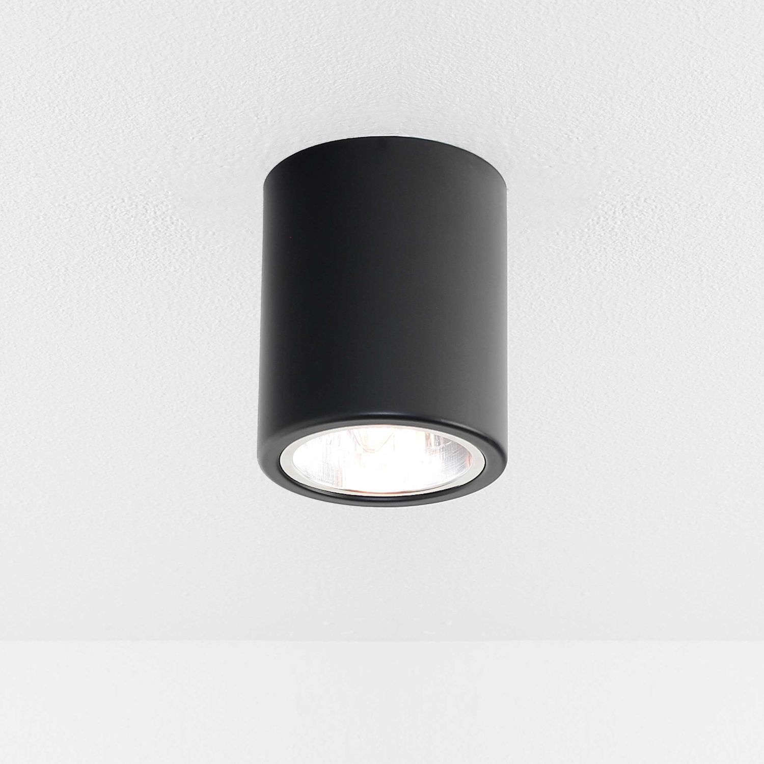 Runde Deckenleuchte DOWNLIGHT ROUND in Schwarz