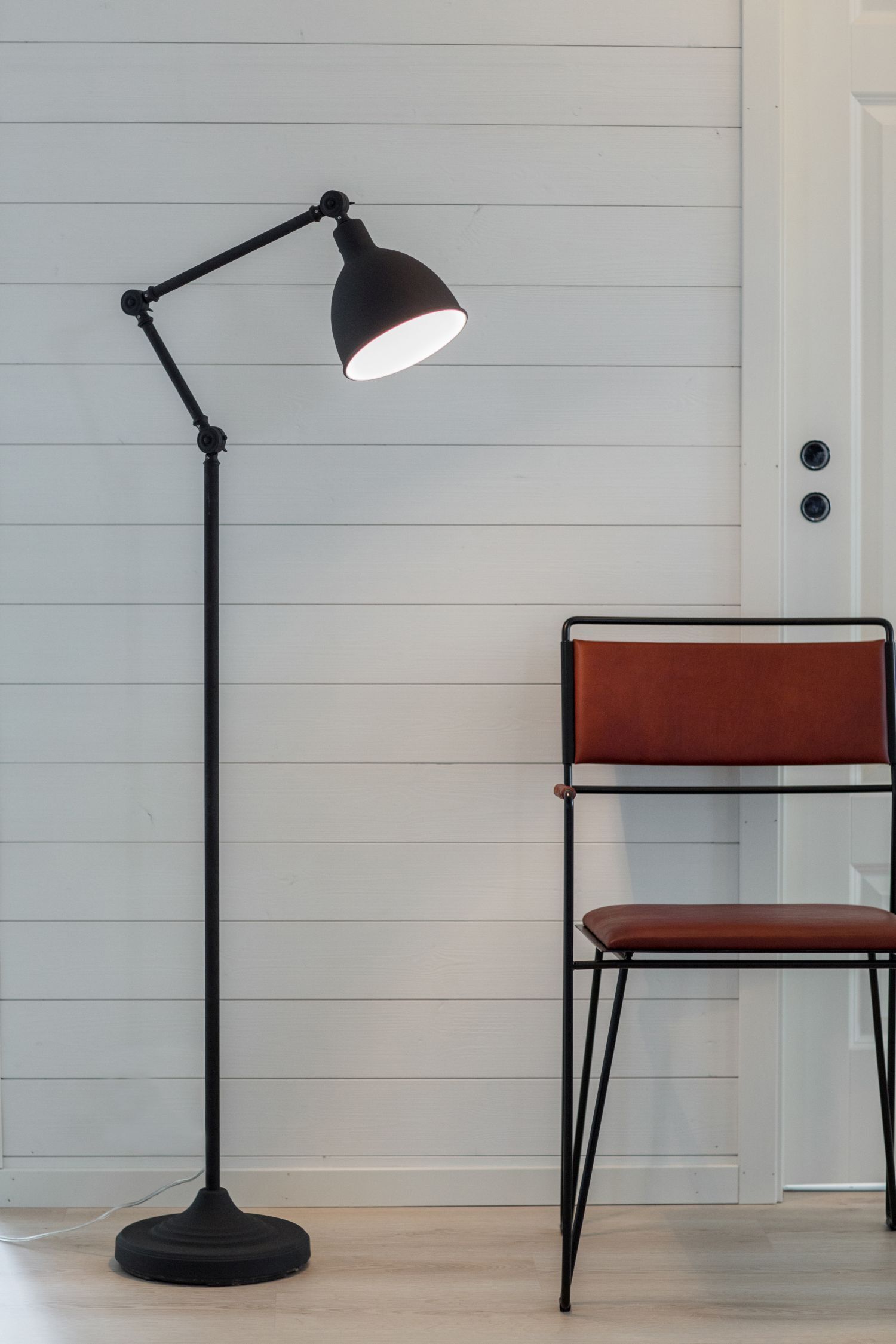 Lampe, Stuhl, Mobiliar, Stehlampe