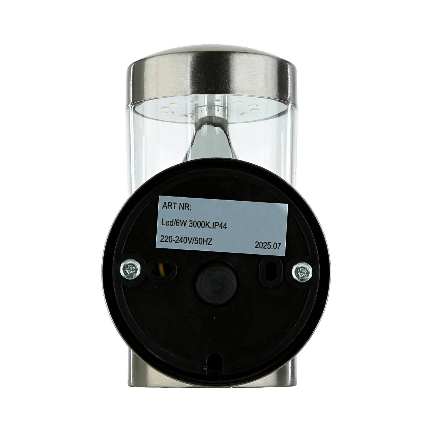 Außenwandlampe Edelstahl GU10 IP44 H: 15,5 cm 450 lm LED Außenwandleuchte Edelstahl 15,5 cm hoch IP44