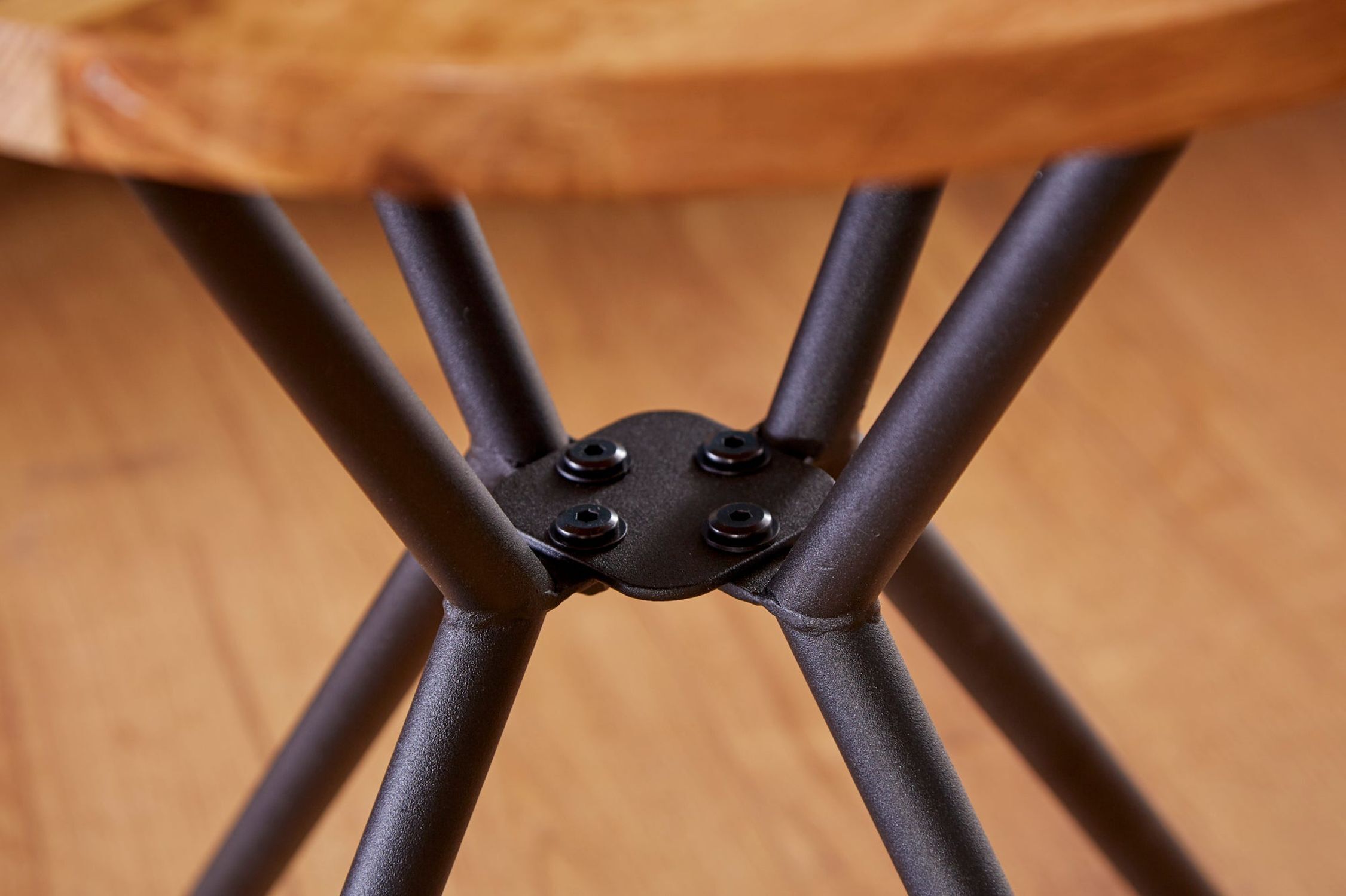 Beistelltisch 3er Set Holz (Wildeiche) Metall Hartholz, Holz, Mobiliar, Stativ, Tabelle