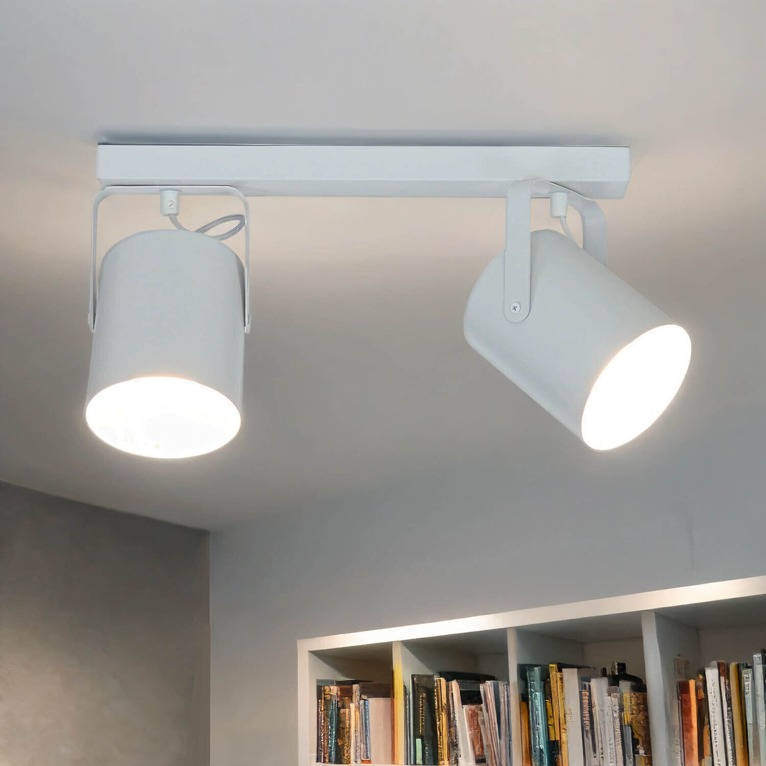 Deckenstrahler Weiß 2 flmg E27 Deckenleuchte, Beleuchtung, Lampe, Leuchte