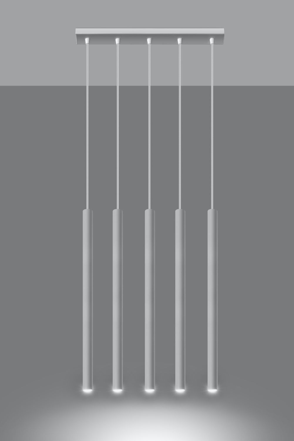 Minimalistische Hängeleuchte Weiß 4x G9 Küche Esstisch