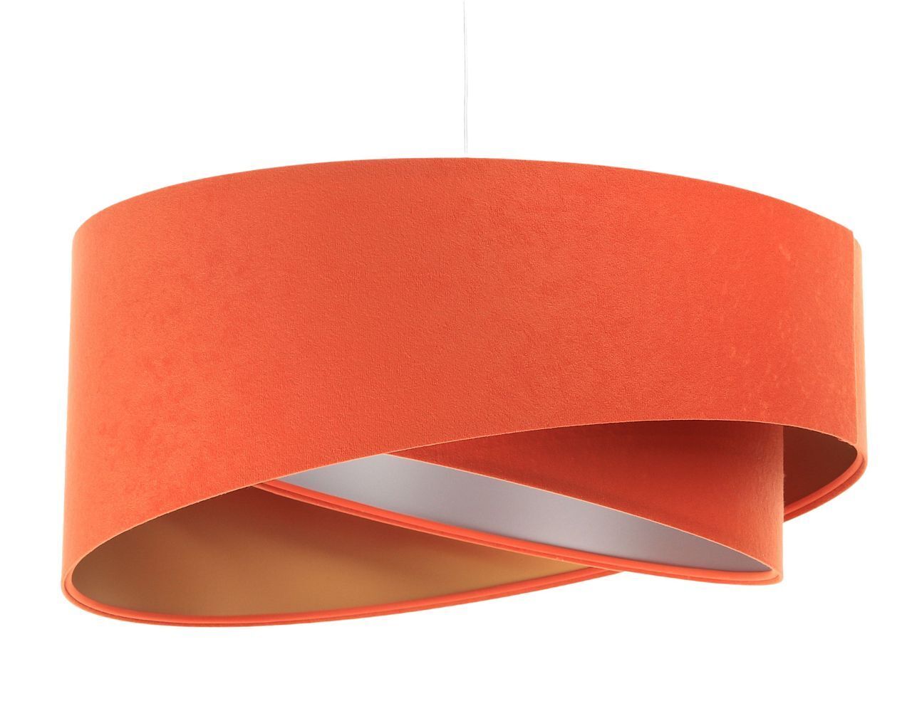Pendelleuchte Orange Gold Silber E27 rund Ø 50 cm