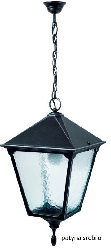 Hängelampe außen Schwarz Aluminium Glas IP43 E27