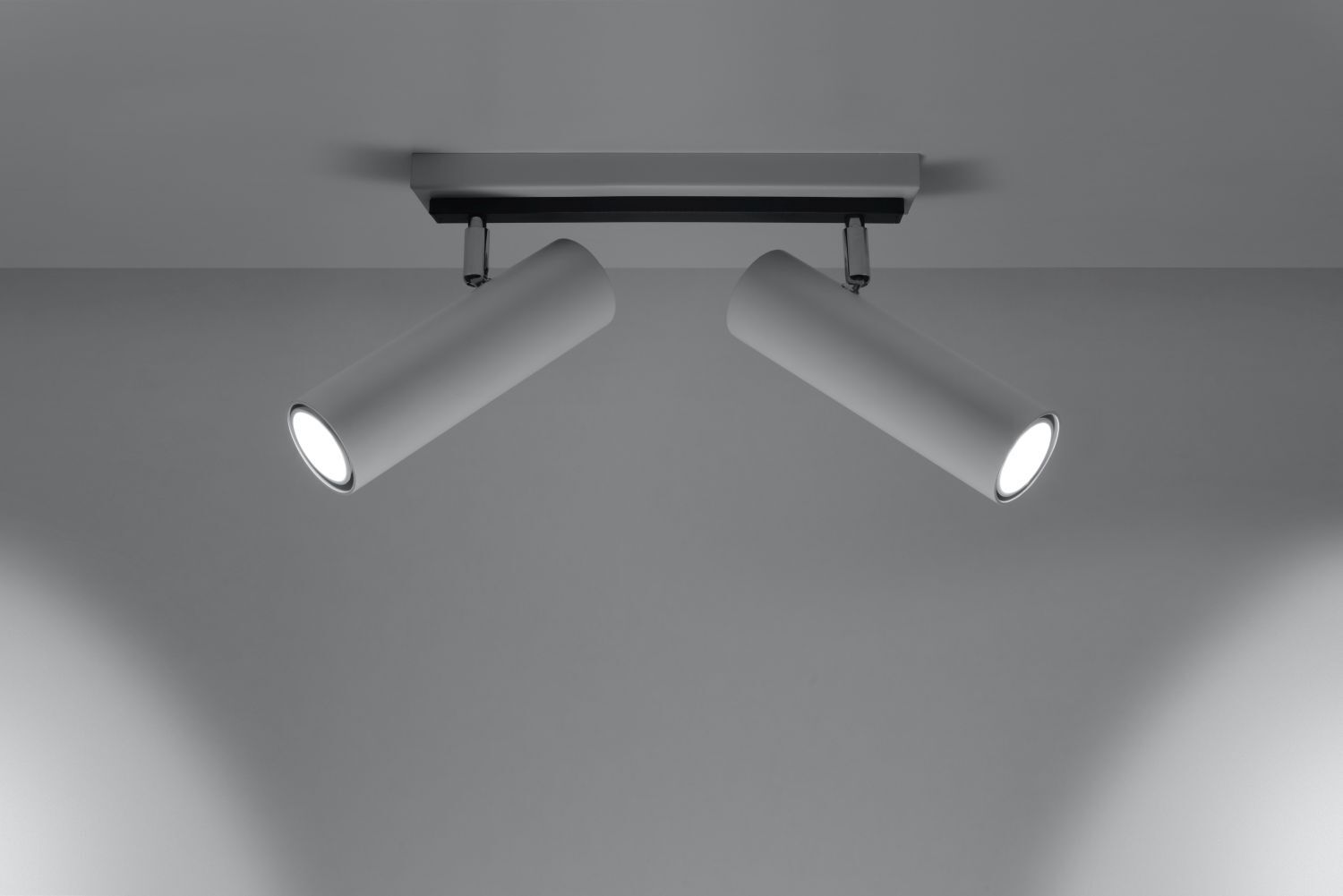 Weißer Deckenstrahler Metall L:30cm 2x GU10 DUCCIA Weißer Deckenstrahler Metall L:30cm 2x GU10 DUCCIA