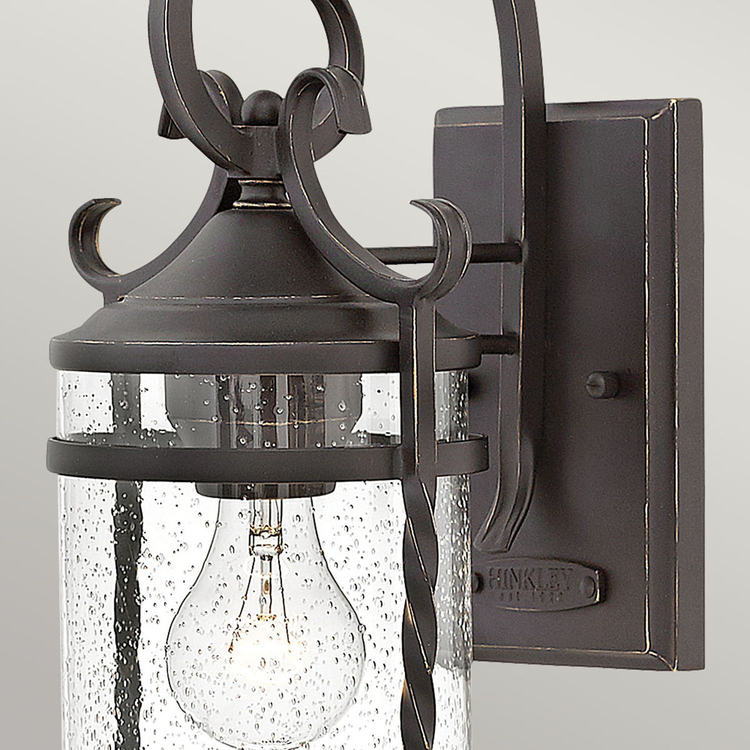Außenlampe Vintage Aluminium Glas E27 IP44 33 cm hoch