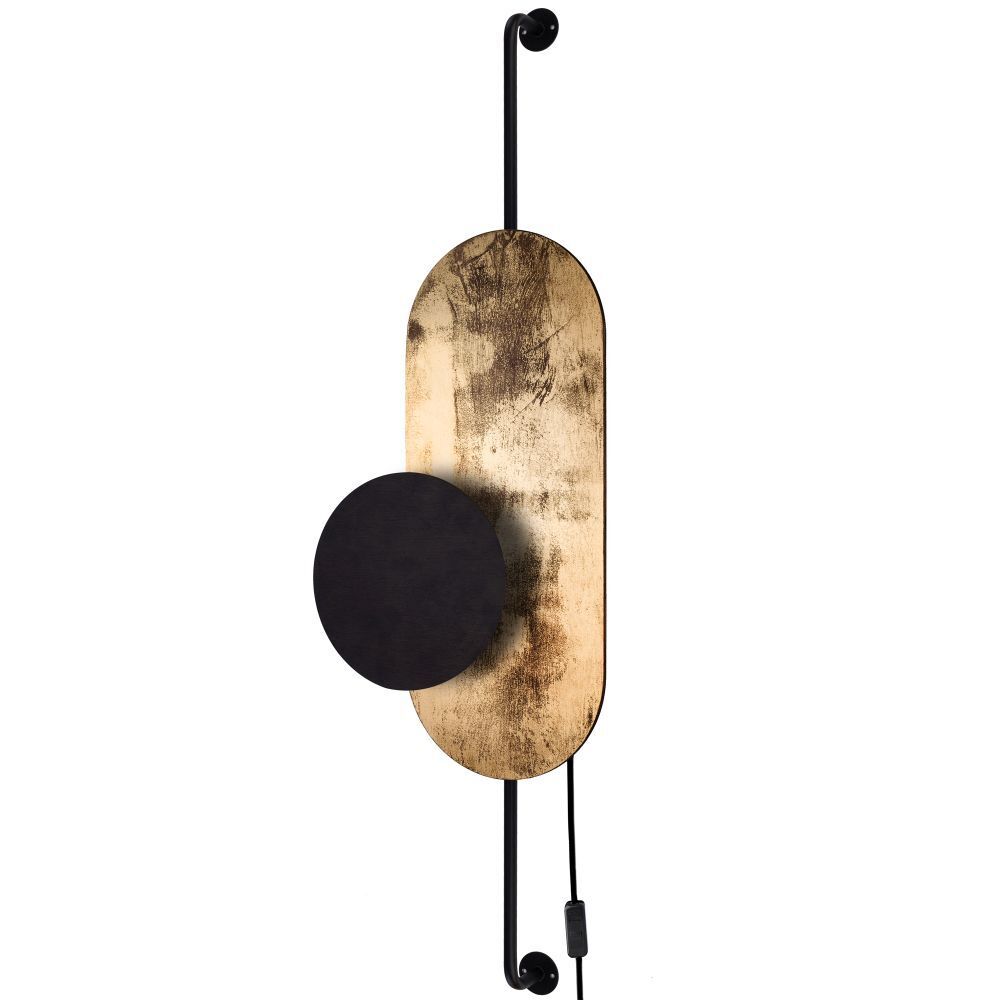 Wandlampe mit Schalter Metall Holz G9 indirekt