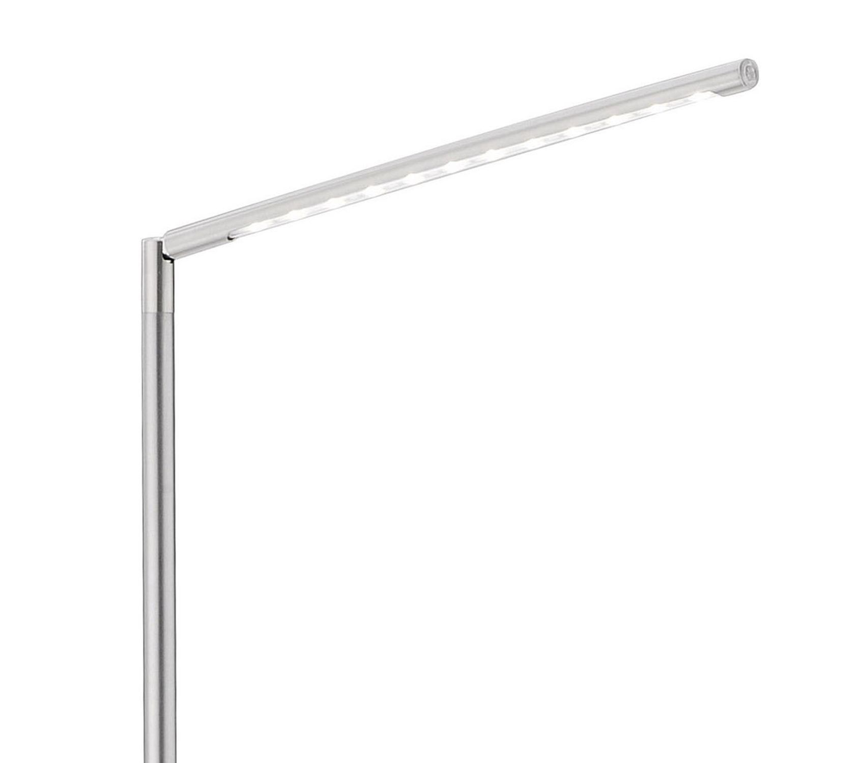Schwenkbare LED Stehlampe in Stahl 3000 K dimmbar Lampe
