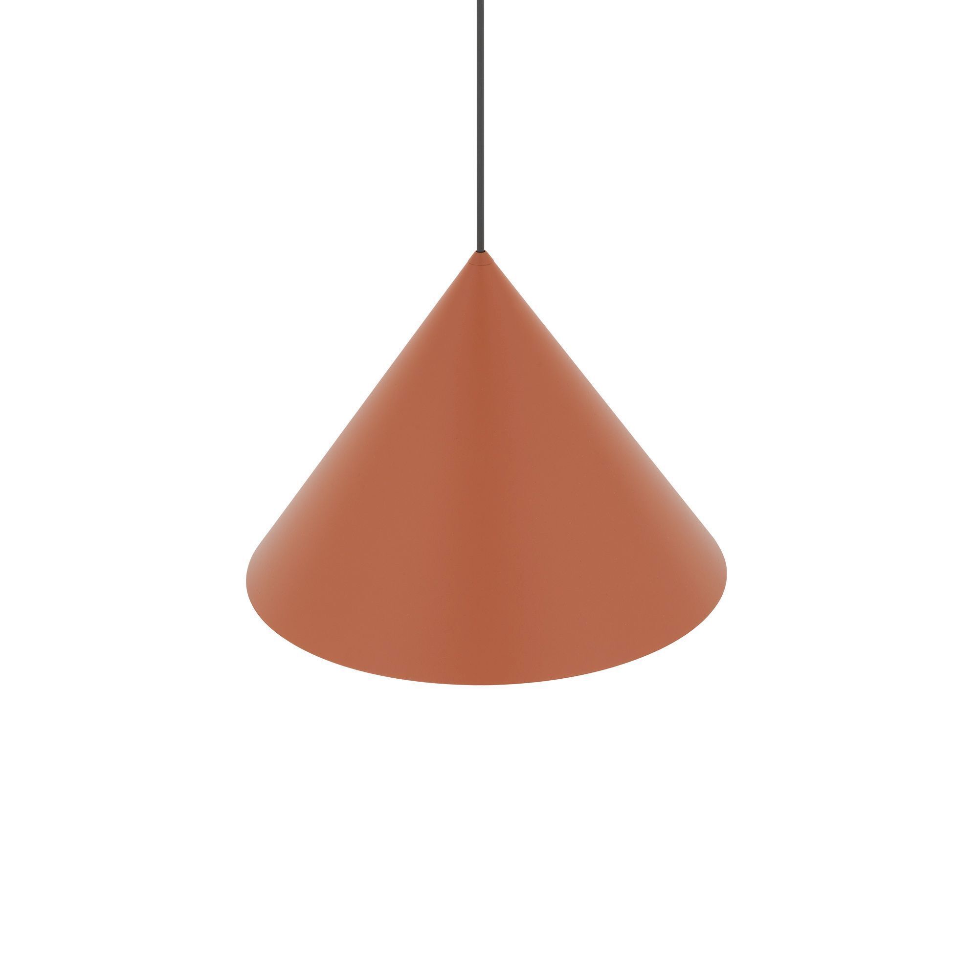 Pendelleuchte, Hängeleuchte, Kegelform, terracotta, Kabel