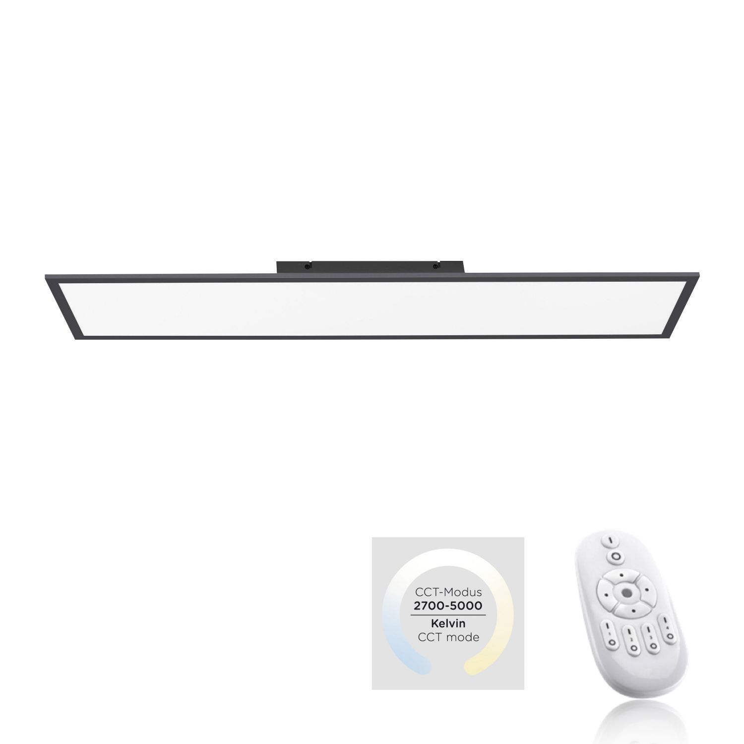 LED Deckenleuchte mit Fernbedienung Dimmer 26 W 100 cm
