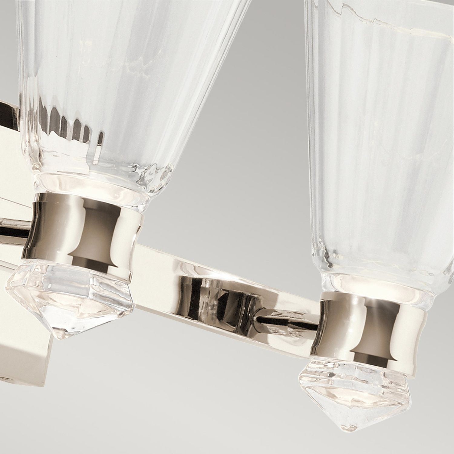 LED Wandlampe Bad IP44 60,8 cm lang Metall Glas 3000 K