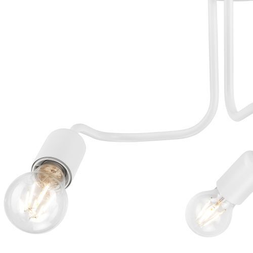 Deckenleuchte LIZBETH Weiß Modern Metall Lampe