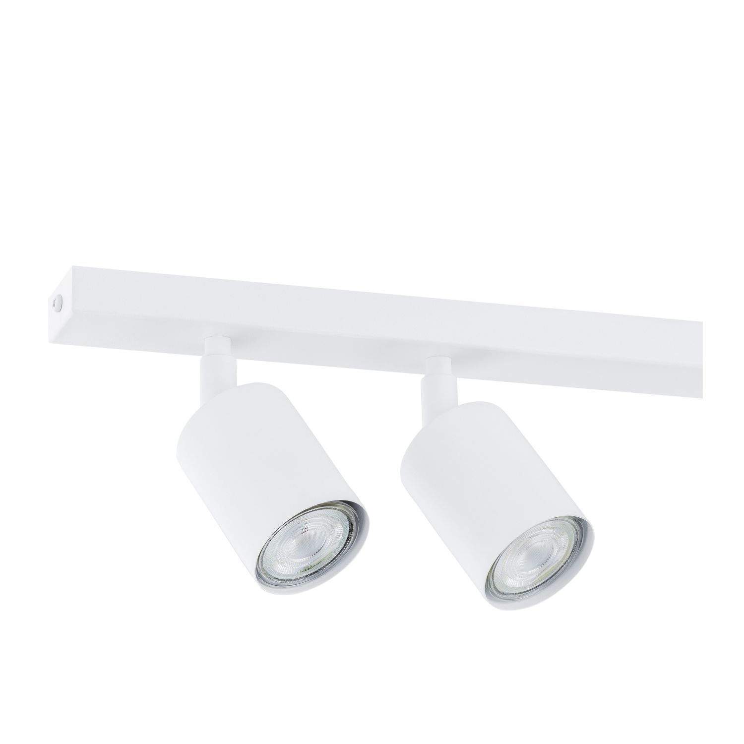 Deckenlampe Weiß 70 cm lang Metall schwenkbar GU10 4-flammig