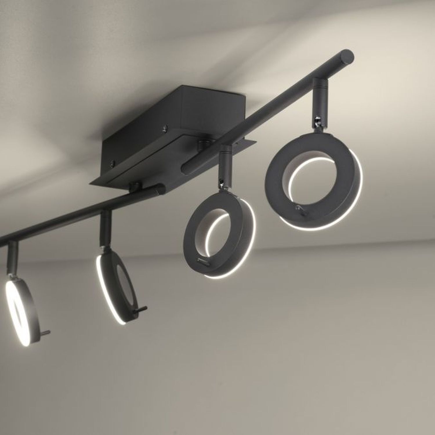 Flexibler LED Deckenstrahler Anthrazit IP44 94 cm 26 W Beleuchtung, Leuchte, Deckenleuchte