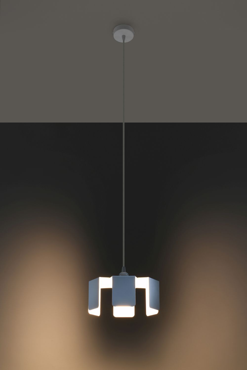 Hängelampe Metall Weiß Ø25cm Modern E27 Pendelleuchte