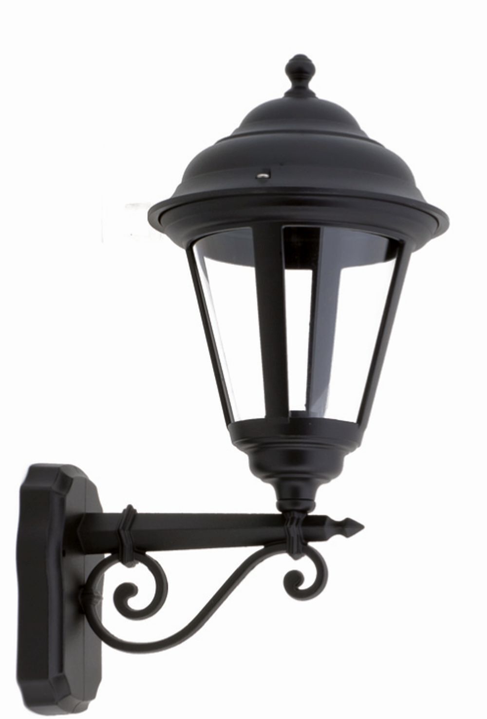 Schwarze Außenlampe antik Rustikal IP44 Aluminium