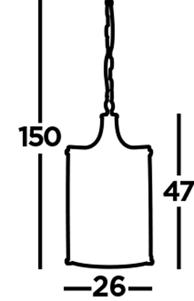 Art Déco Pendelleuchte Schwarz Ø 26 cm Kristall 2x E14
