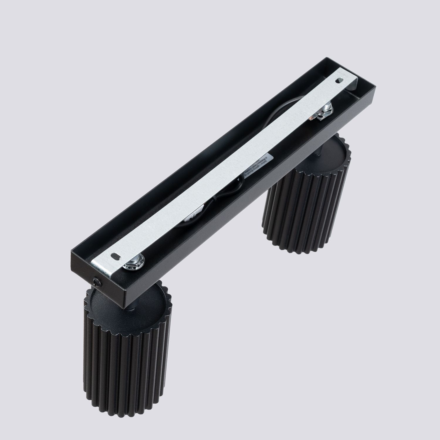 Deckenstrahler Modern B: 30 cm klein 2-flammig GU10 Schwarz