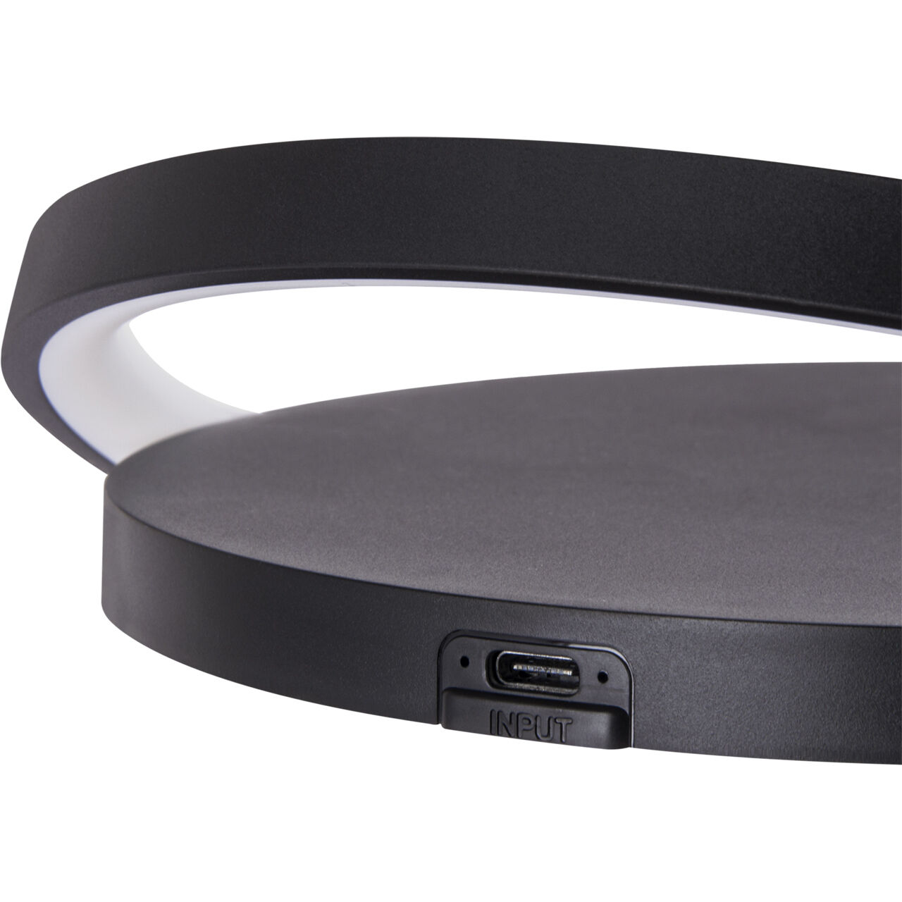 Akku Tischlampe LED Touch kabellose Ladefunktion für Smartphone LED, Ring Light, Dimmable, USB-C, Input Port