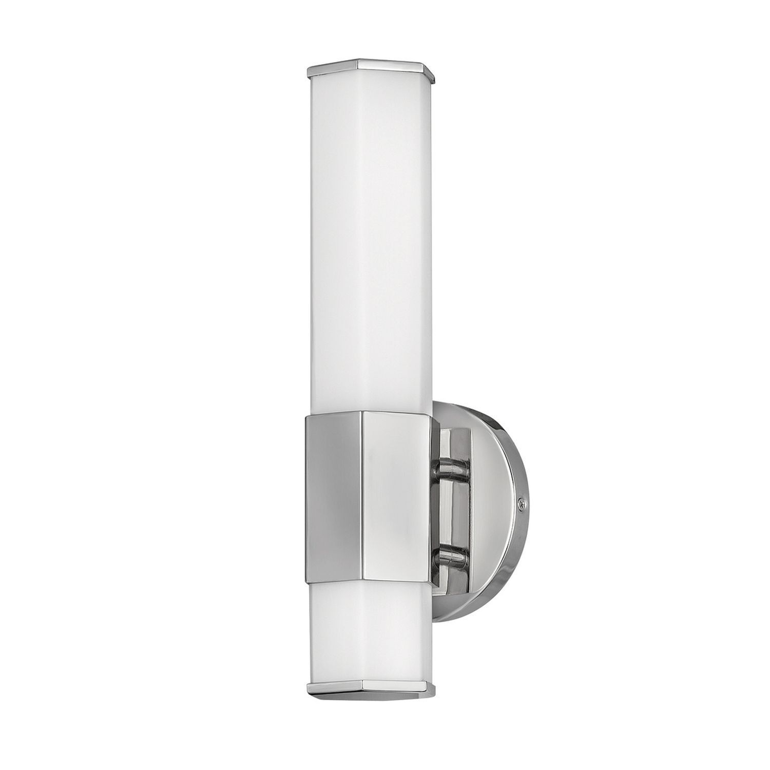 LED Wandleuchte Badezimmer IP44 35,6 cm hoch Glasschirm