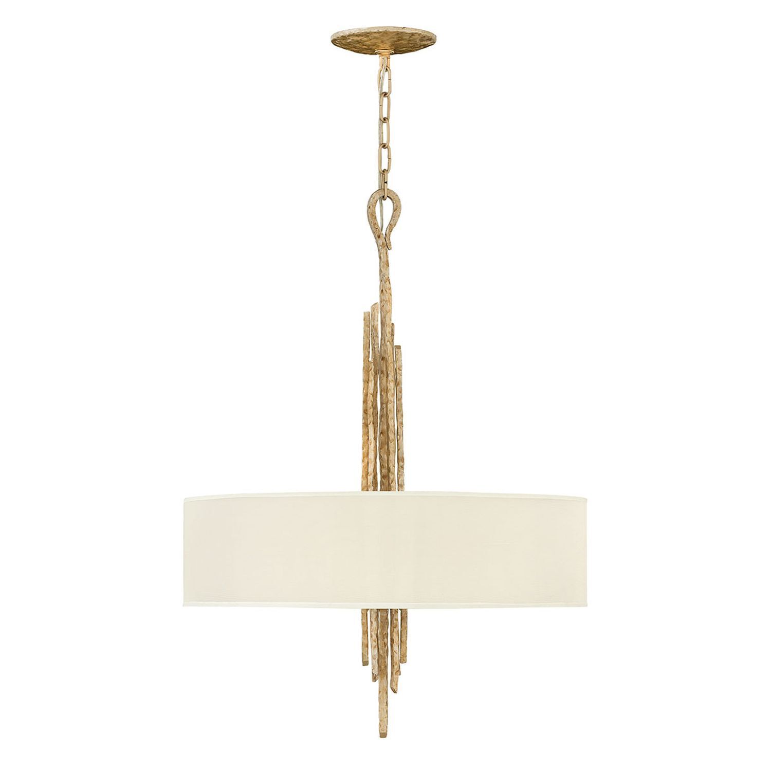 Pendelleuchte PALINA Creme Gold Ø61cm Hängelampe