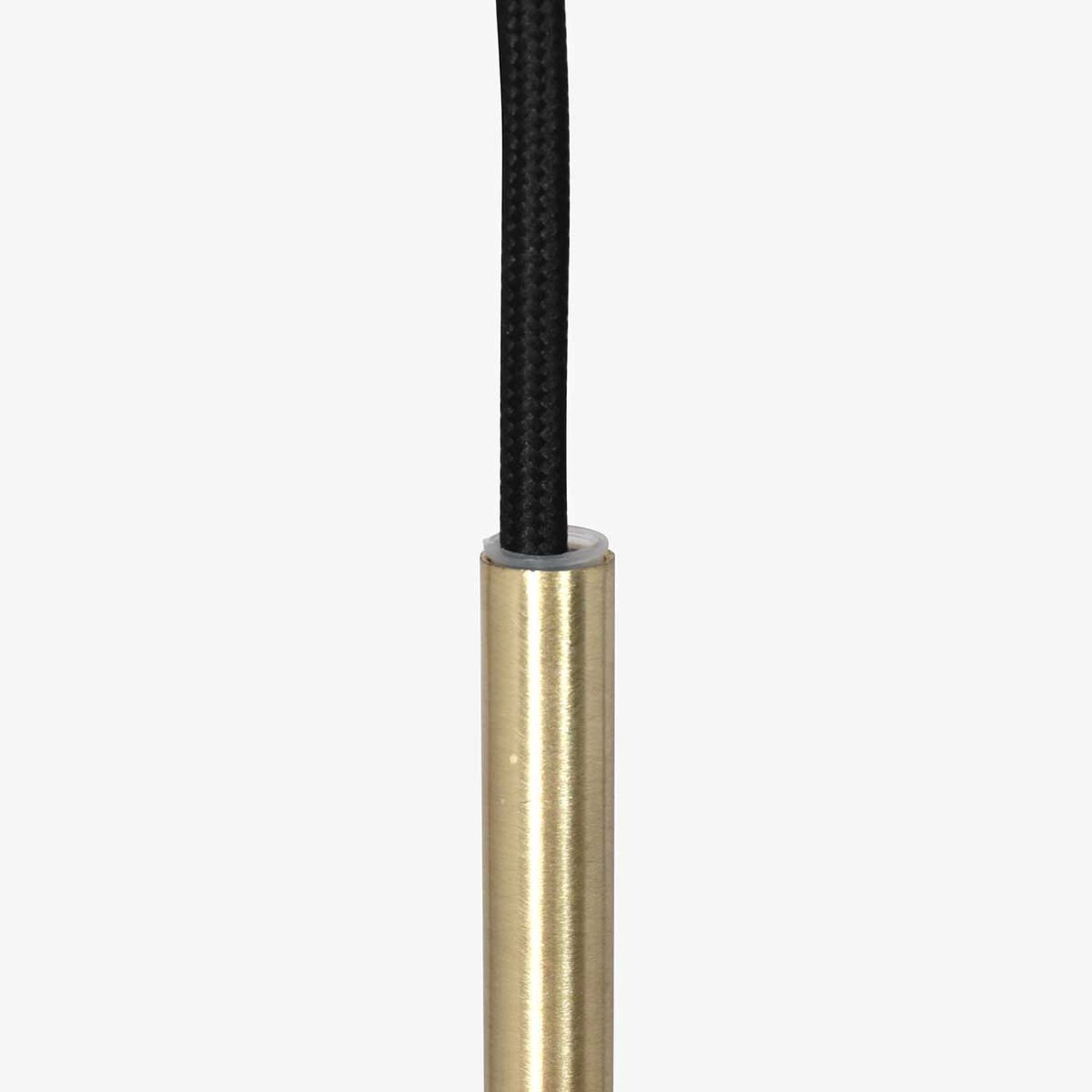 Stilvolle Hängelampe Schwarz Bernstein Messing Ø25 cm