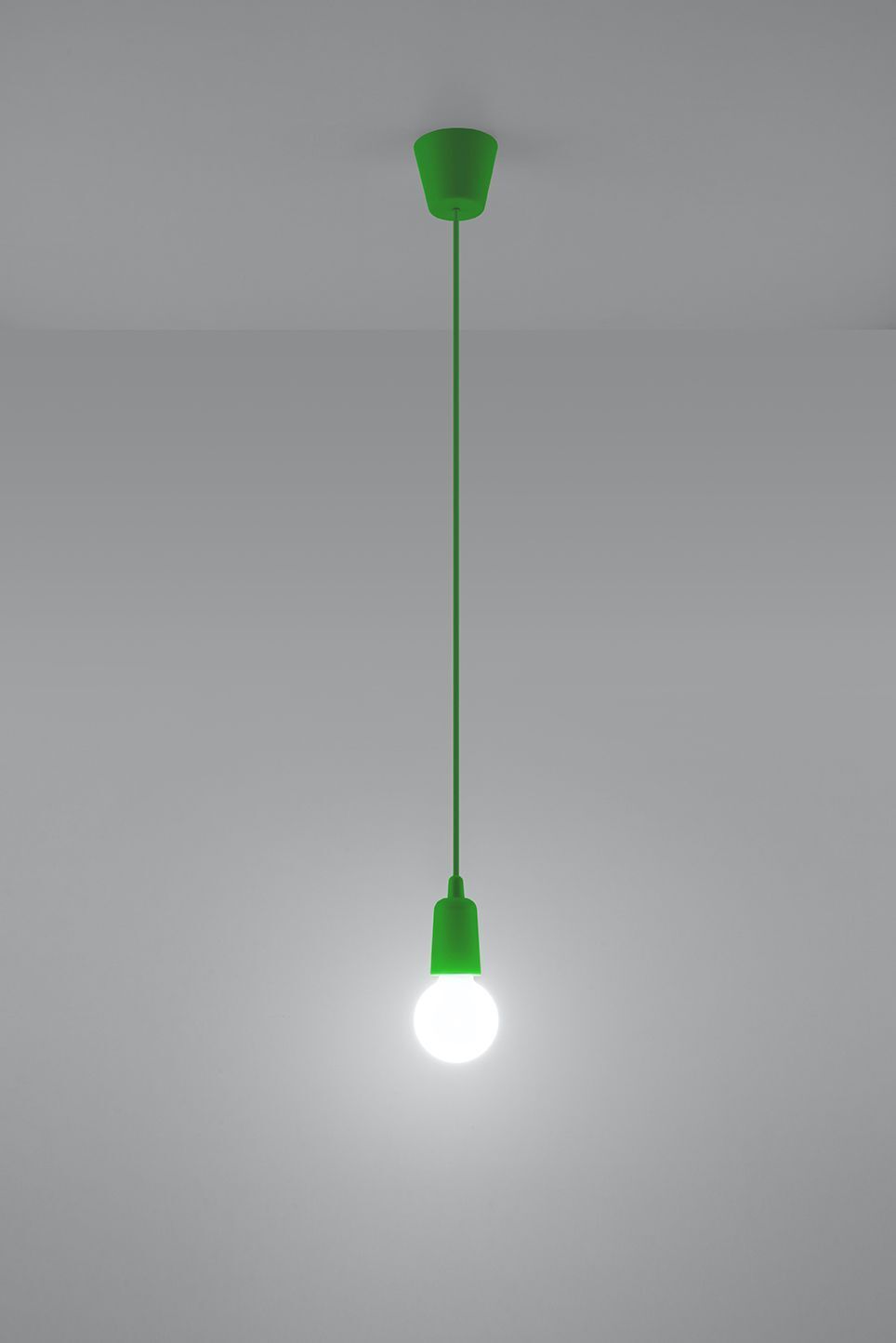 Pendelleuchte Grün verstellbar bis 90cm Retro NESSA
