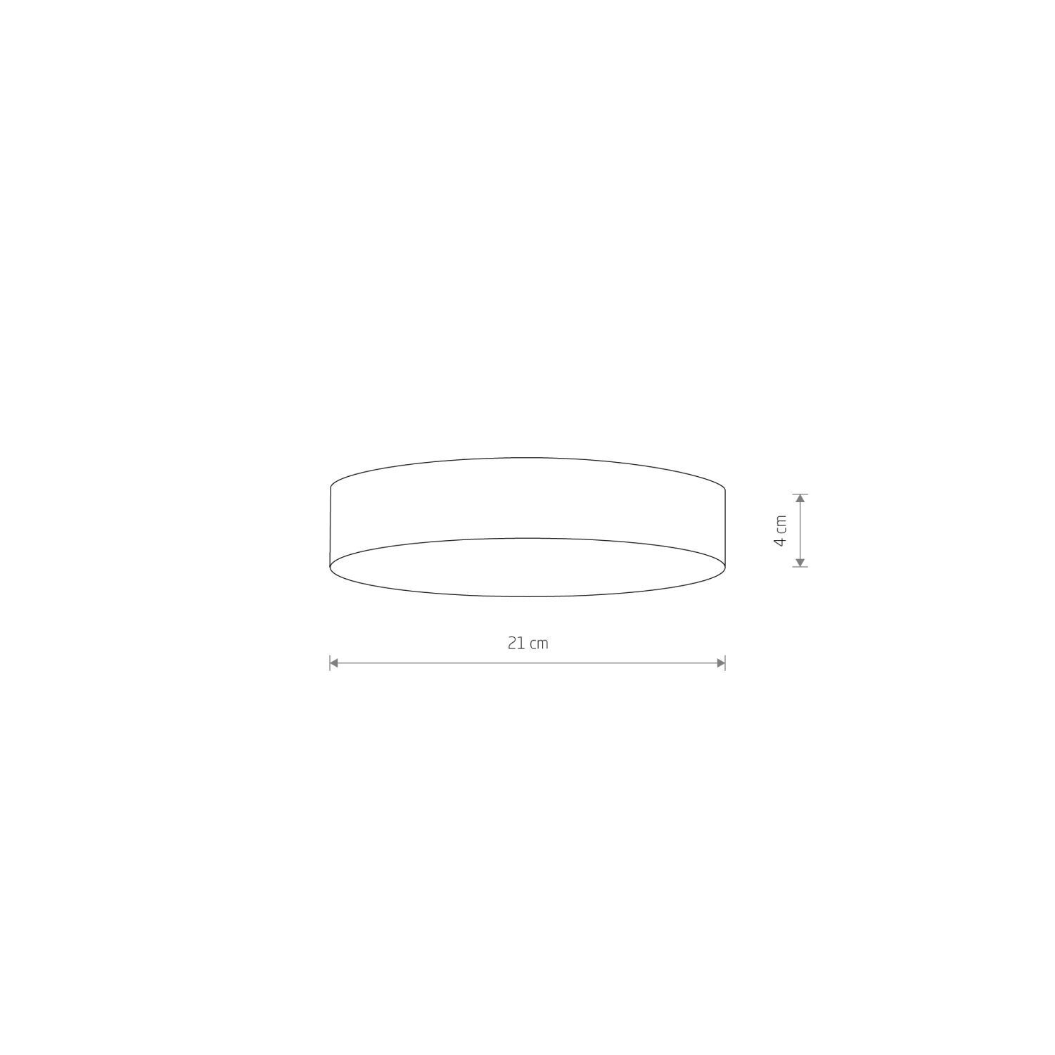 Runde Deckenleuchte LED Weiß 4000 K 3400 lm Ø 21 cm Modern