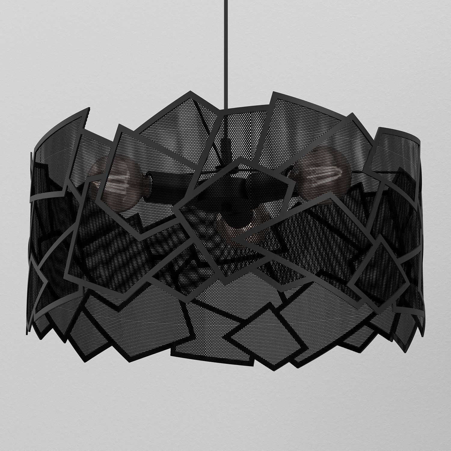 Moderne Pendelleuchte Metall B:49,5 cm E27 dekorativ Leuchter, Lampe