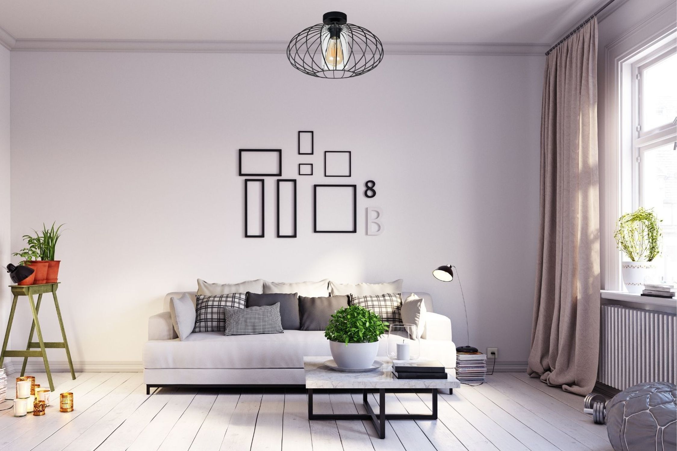 Wohnzimmer, Dekoration Ihres Zuhauses, Innenarchitektur, Pflanze, Couch