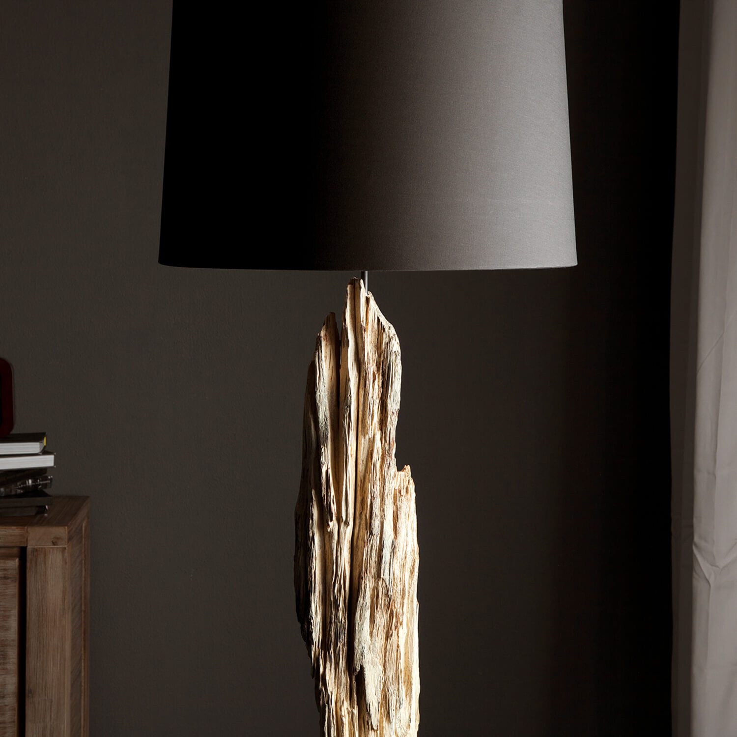 Stehleuchte 175cm Modern individuell Treibholz Lampe, Lampenschirm, Tischlampe