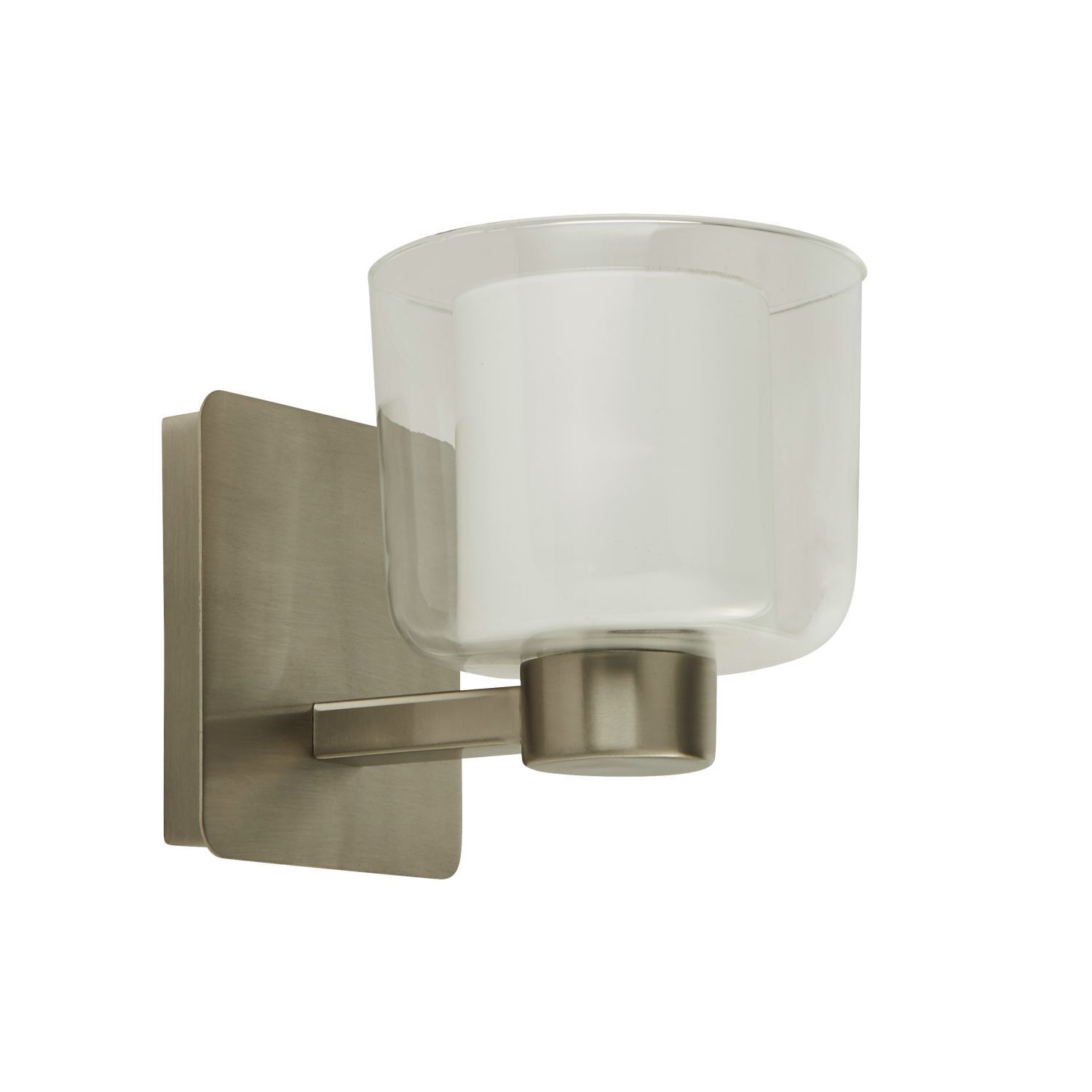 Wandlampe Badezimmer in Silber Weiß IP44 G9 Metall Glas
