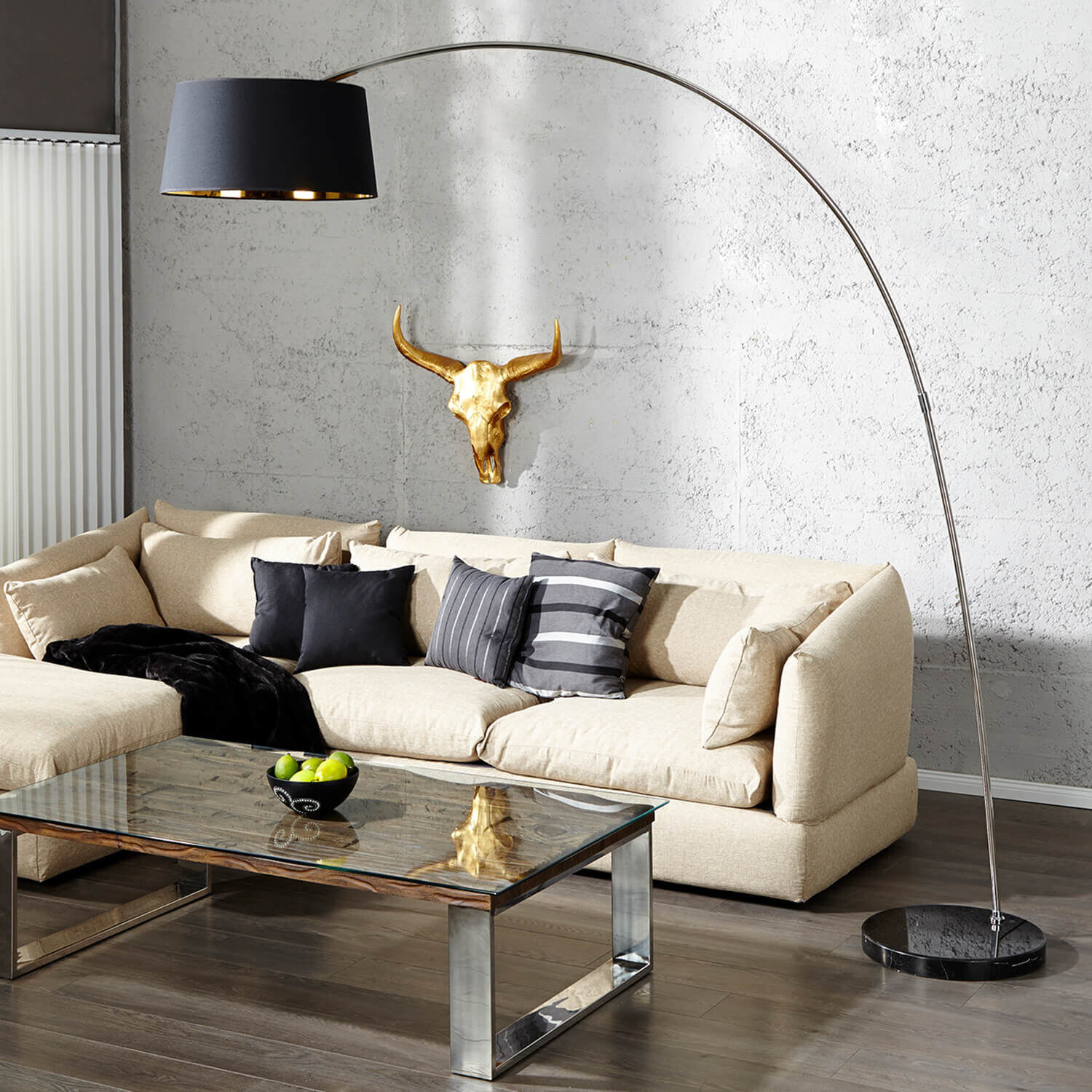 Lampe, Stehlampe, Couch, Mobiliar