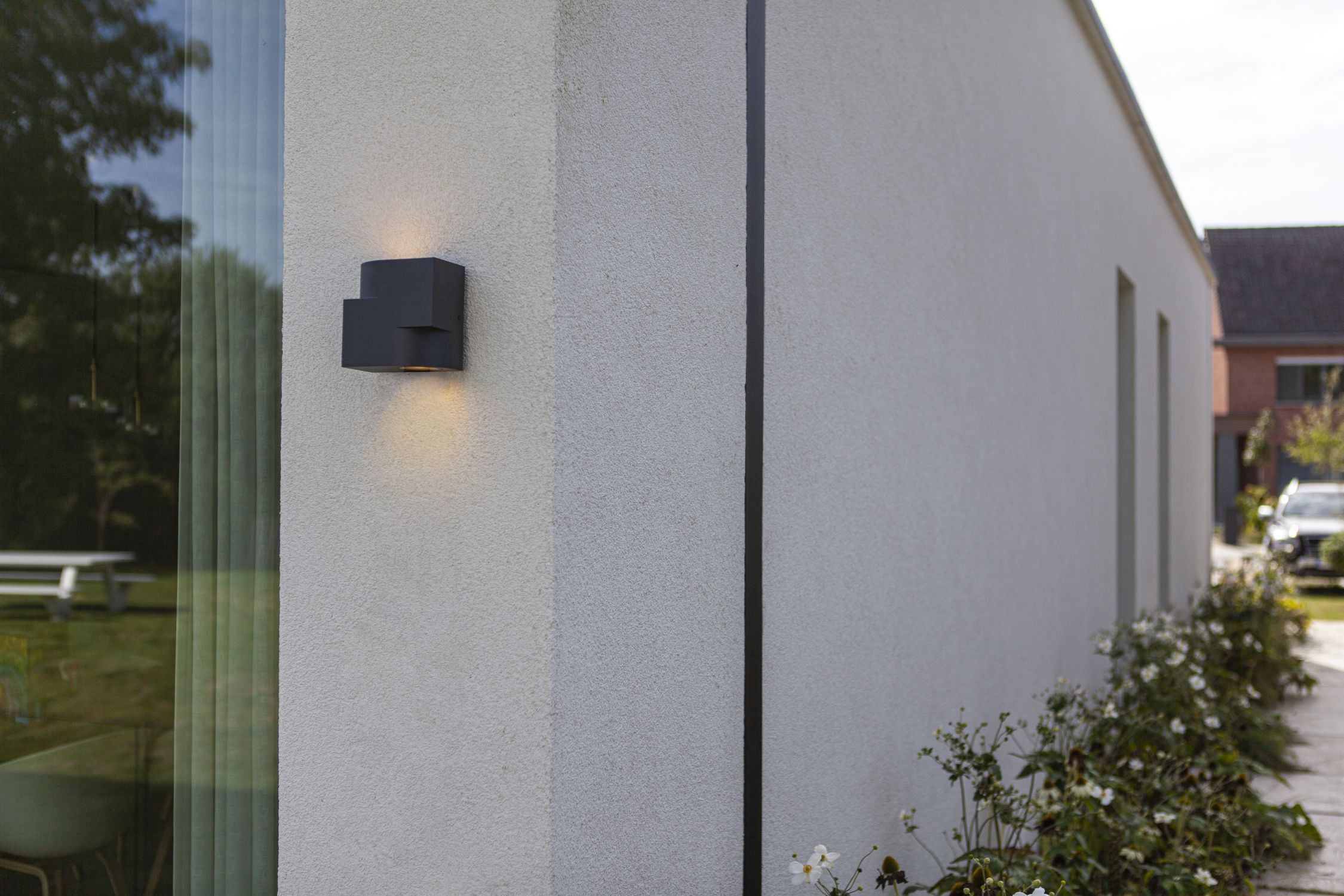 Außenwandlampe Aluminium GU10 IP44 Anthrazit Modern
