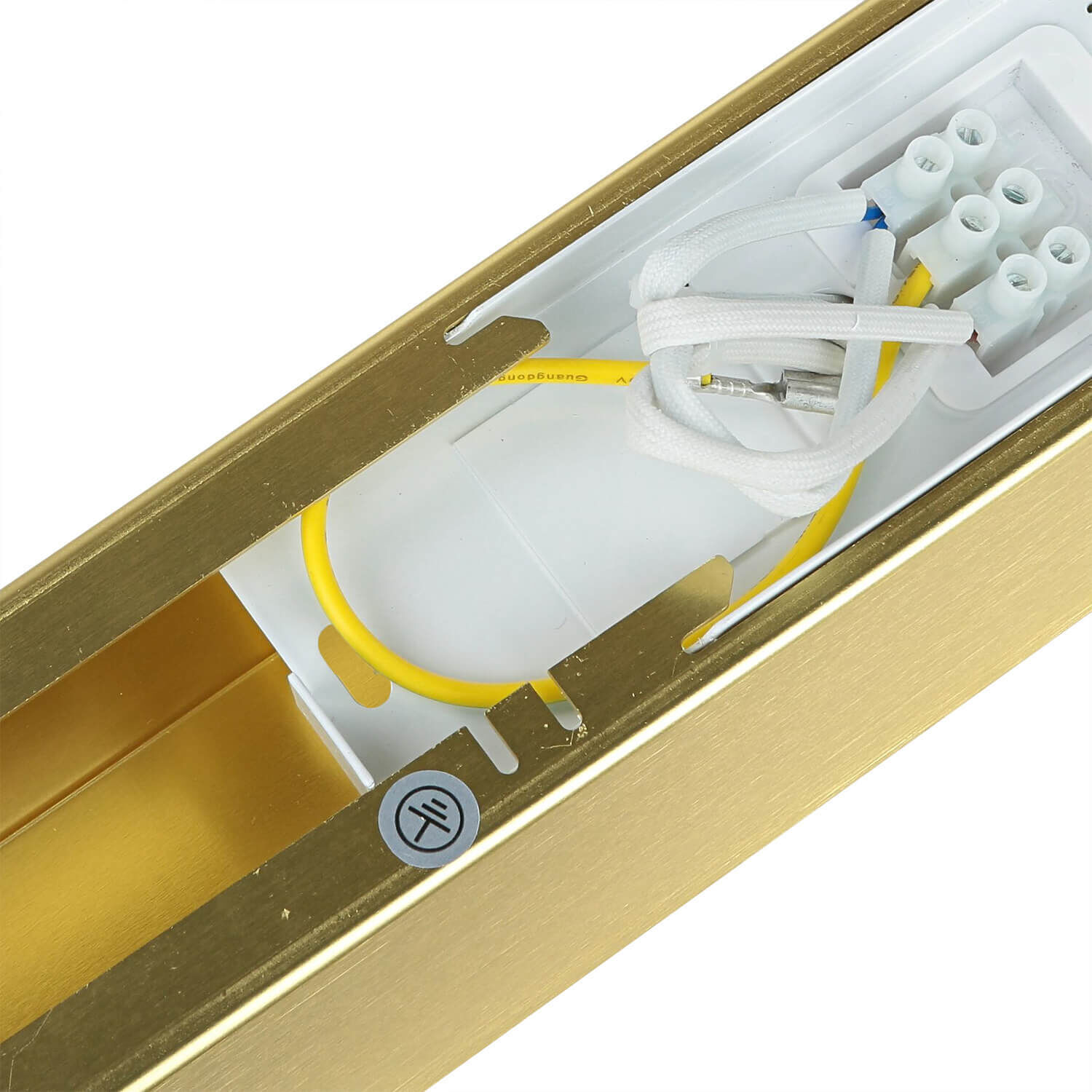 Wandleuchte innen 2-flammig Up Down in Gold GU10 Metall Wandleuchte innen 2-flammig Up Down in Gold GU10 Metall