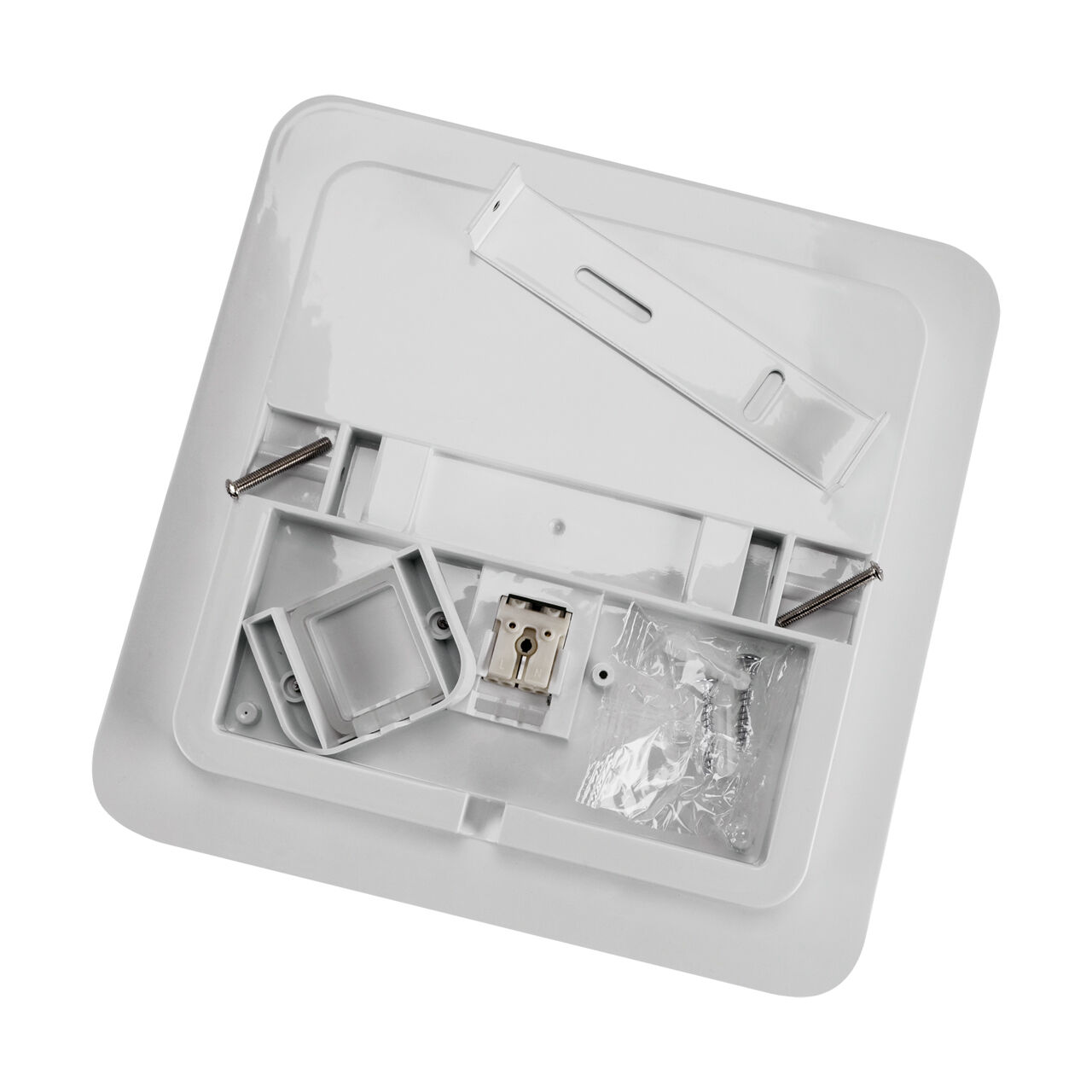 LED Deckenlampe außen IP55 22 cm breit klein Weiß